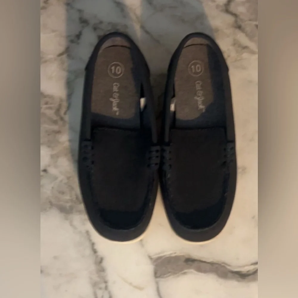 $7 ADD ON Cat & Jack‎ black slip on loafers native crocs sperry boat shoes zara